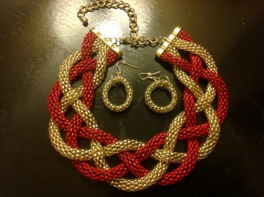 BRAIDED THICK MESH NECKLACE
