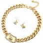 GOLD ELEPHANT NECKLACE SET