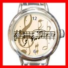 Music Note Italian Charm Wrist Watch 004