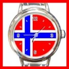 Norway Flag Hobby Italian Charm Wrist Watch 006