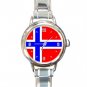 Norway Flag Hobby Italian Charm Wrist Watch 006