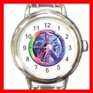 Rainbow Earth Peace Italian Charm Wrist Watch 007