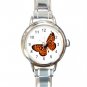 Monarch Butterfly Italian Charm Wrist Watch 027