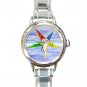 Order of the Eastern Star Italian Charm Wrist Watch 030