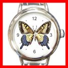 Butterfly Hobby Fun Italian Charm Wrist Watch 036