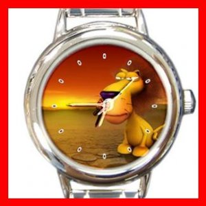 3D Lion Animal Hobby Italian Charm Wrist Watch 043