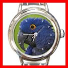 Hyacinth Macaw Bird Italian Charm Wrist Watch 046