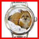 Red Fox in Snow Italian Charm Wrist Watch 048