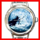 Halloween Witch Italian Charm Wrist Watch 057