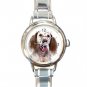 English Setter Dog Italian Charm Wrist Watch 058