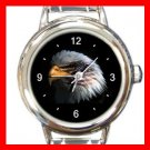 Eagle Eye American Flag Italian Charm Wrist Watch 059