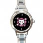 Pink Skull Hobby Italian Charm Wrist Watch 062