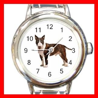 Bull Terrier Dog Pet Animal Italian Charm Wrist Watch 073