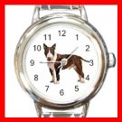 Bull Terrier Dog Pet Animal Italian Charm Wrist Watch 073