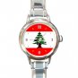 Lebanese Flag Italian Charm Wrist Watch 078