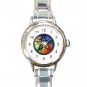 Pentacle Rainbow Italian Charm Wrist Watch 086