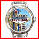 Welcome Las Vegas Italian Charm Wrist Watch 092