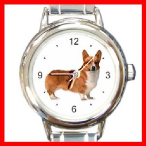 Welsh Corgi Dog Pet Animal Italian Charm Wrist Watch 106