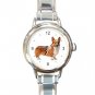 Welsh Corgi Dog Pet Animal Italian Charm Wrist Watch 106