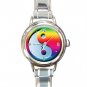 Yin Yang Chinese Italian Charm Wrist Watch 111