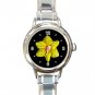 Daffodil Yellow Flower Italian Charm Wrist Watch 115