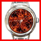 Wicca Pentagram Pentacle Italian Charm Wrist Watch 121
