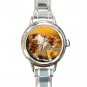 Cat Going Fishing Italian Charm Wrist Watch 131