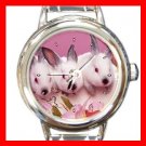 Rabbits Rabbit Animal Italian Charm Wrist Watch 138