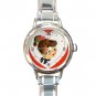A Valentine Hello Round Italian Charm Wrist Watch 167