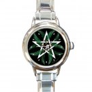 Winter Pentacle Round Italian Charm Wrist Watch 173