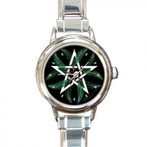 Winter Pentacle Round Italian Charm Wrist Watch 173