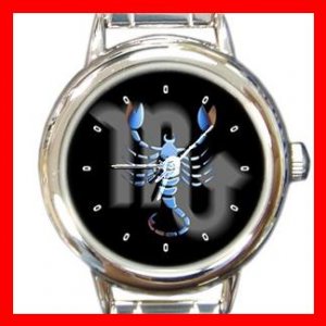 Zodiac Scorpio Round Italian Charm Wrist Watch 176