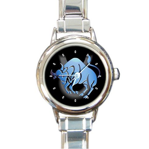 Zodiac Taurus Round Italian Charm Wrist Watch 177