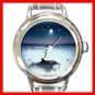Enchanted Dolphin Round Italian Charm Wrist Watch 178