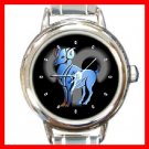 Zodiac Aries Round Italian Charm Wrist Watch 186