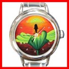 Sunset Existence Round Italian Charm Wrist Watch 196