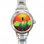 Sunset Existence Round Italian Charm Wrist Watch 196