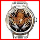 Tiger Growl Round Italian Charm Wrist Watch 197