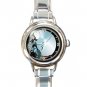 CELESTIAL Moon Wolf Round Italian Charm Wrist Watch 202