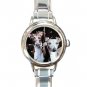 ITALIAN GREYHOUND Round Italian Charm Wrist Watch 208