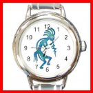 Kokopelli Kokopele Love Round Italian Charm Wrist Watch 213