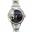 Chess Board Game Round Italian Charm Wrist Watch 230