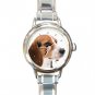Beagle Dog Pet Animal Round Italian Charm Wrist Watch 231