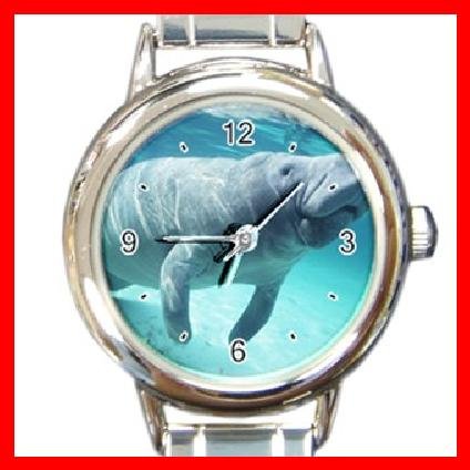 Manatee COOL Sea Round Italian Charm Wrist Watch 247