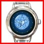 Blue Pentacle Round Italian Charm Wrist Watch 253
