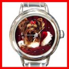 Yorkie Terrier Queen Animal Round Italian Charm Wrist Watch 277
