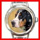 Sennen Hound DOG Pet Animal Round Italian Charm Wrist Watch 299