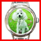 Poodle DOG Pet Animal Round Italian Charm Wrist Watch 311