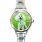 Poodle DOG Pet Animal Round Italian Charm Wrist Watch 311