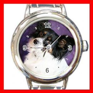 Papillon DOG Pet Animal Round Italian Charm Wrist Watch 319